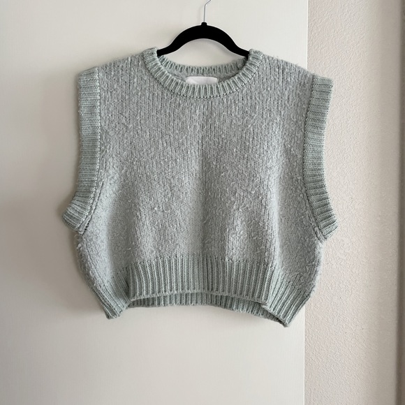 Korean Stylenanda Wool Blend Knit Vest Pants set - Picture 8 of 9